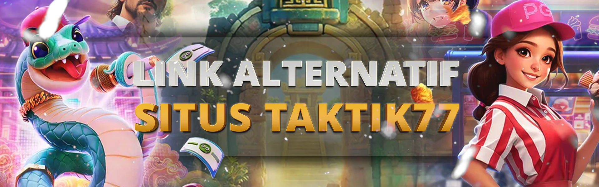 Banner landing situs TAKTIK77